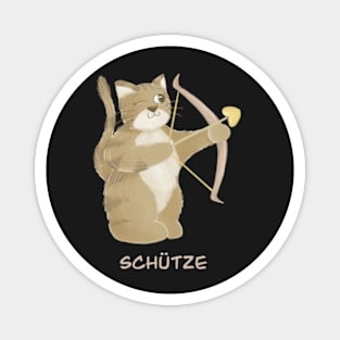 Schütze Katze zodiac sign Magnet